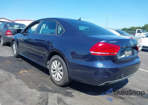 2013 Volkswagen Passat 2.5L S from USA, damaged, VIN 1VWAP7A39DC085892